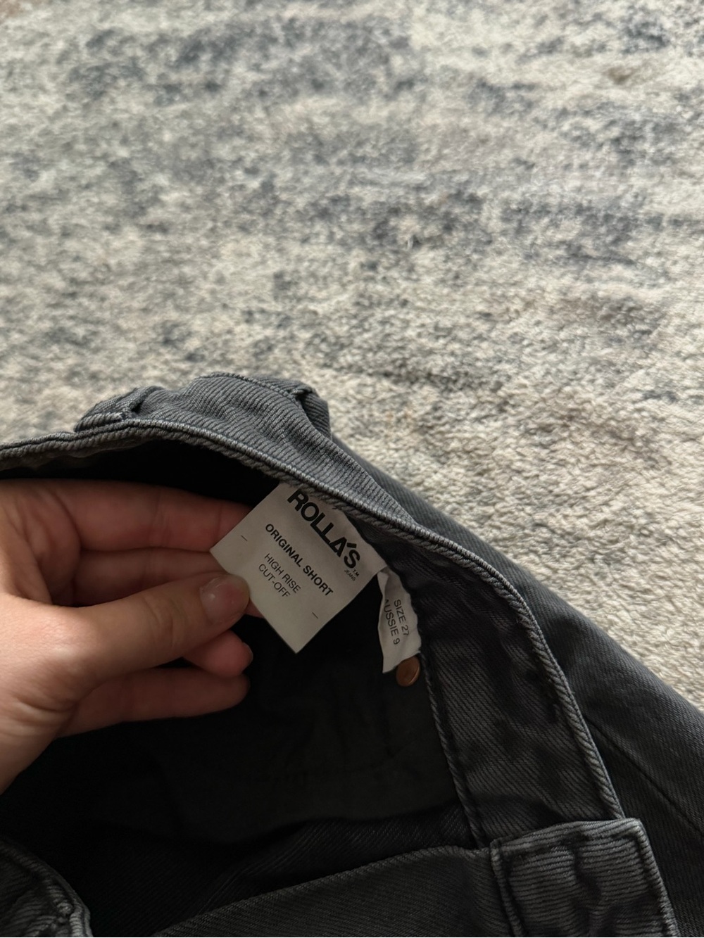 Rolla’s Original Short High Rise Cut-Off Denim Shorts - Picture 5 of 7
